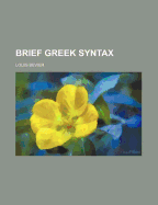 Brief Greek Syntax