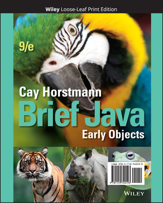 Brief Java: Early Objects - Horstmann, Cay S