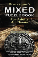 Brinkstone's Mixed Puzzle Book for Adults and Teens