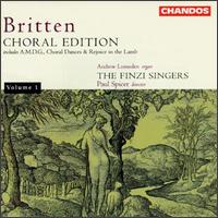 Britten: Choral Edition, Volume 1 - Andrew Carwood (tenor); Andrew Lumsden (organ); Belinda Yates (soprano); Carys-Anne Lane (soprano); Finzi Singers (vocals);...