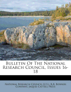 Bulletin of the National Research Council, Issues 16-18