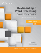 Bundle: Keyboarding and Word Processing Complete Course Lessons 1-110, 20th + Keyboarding in Sam 365 & 2016, 110 Lessons with Word Processing, Multi-Term Printed Access Card