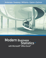 Bundle: Modern Business Statistics with Microsoft Office Excel, Loose-Leaf Version, 6th + Mindtap Business Statistics, 2 Terms (12 Months) Printed Access Card
