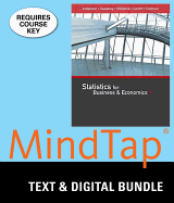 Bundle: Statistics for Business & Economics, Loose-Leaf Version, 13th + Mindtap Business Statistics with Xlstat, 1 Term (6 Months) Printed Access Card