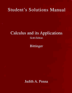 Calculus and Applied Calculus Student Solutions Manual