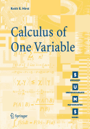 Calculus of One Variable