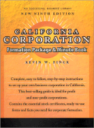 California Corporation Formation Package and Minute Book