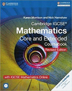 Cambridge Igcse(r) Mathematics Core and Extended Coursebook and Igcse Mathematics Online Revised Edition