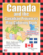 Canada and the Canadian Provinces Map Coloring Book