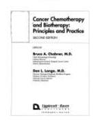 Cancer Chemotherapy and Biotherapy: Principles and Practice
