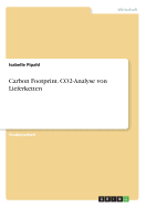 Carbon Footprint. Co2-Analyse Von Lieferketten