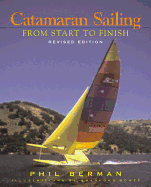 Catamaran sailing from start to finish