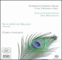 CELLOCONCERTOSSINFONIASCHRISTIANERNSTGRAFCARLFRIEDRICHABEL - Klaus-Dieter Brandt (cello); L'Arpa Festante
