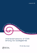 Characterization of C(x) among its Subalgebras