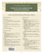 Charts for Intermediate Greek Grammar and Syntax: A Quick Reference Guide to Going Deeper with New Testament Greek