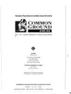 CHI '96 Conference Proceedings: Human Factors in Computing Systems - ACM, and Sigchi