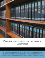 Children's Services of Public Libraries