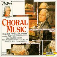 Choral Music - Aldo Baldin (tenor); Camerata Academica Wurzburg; Celina Lindsley (soprano); Edith Wiens (soprano); Gabriele Fuchs (soprano); Gabriele Schreckenbach (alto); Gerhard Faulstich (baritone); Hansjurgen Scholze (organ); Maria Zadori (soprano)