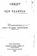 Christ our example