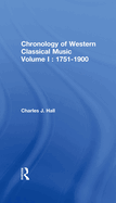 Chronology of Western Classical Music, 1751-2000