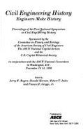 Civil Engineering History (1996): Engineers Make History