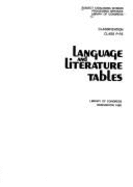 Classification--Class P-Pz: Language and Literature Tables