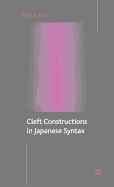 Cleft Constructions in Japanese Syntax