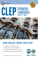 Clep(r) Spanish Language: Levels 1 and 2 (Book + Online)
