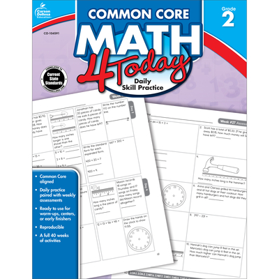 Common Core Math 4 Today, Grade 2: Daily Skill Practice Volume 5 - McCarthy, Erin
