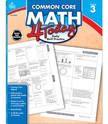 Common Core Math 4 Today, Grade 3: Daily Skill Practice Volume 6 - McCarthy, Erin