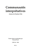 Communaut�s interpr�tatives