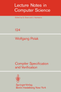 Compiler Specification and Verification
