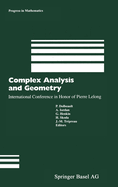 Complex Analysis and Geometry: International Conference in Honor of Pierre Lelong