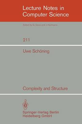 Complexity and Structure - Sch�ning, Uwe