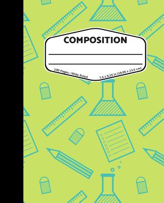 Composition: Green Science - Wide Ruled Composition Notebook - Three Dogs Publishing