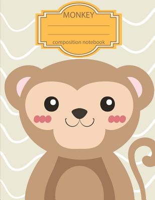 Composition Notebook: Monkey Notebook (School Notebook) - 108 Page Softback Latge Print 8.5"x11" Seamless Wided Ruled Composition Notebook: Composition Notebook - MS Composition