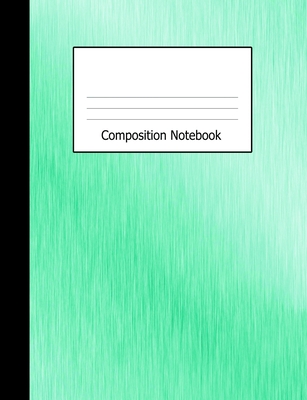 Composition Notebook: Wide Ruled Notebook Turquoise Shades Design Cover - Publishing, Lark Designs