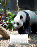 Composition Notebook: Wide Ruled Panda Bear Cute Composition Notebook, Girl Boy School Notebook, College Notebooks, Composition Book, 8.5" x 11"