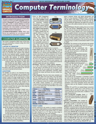 Computer Terminology Laminated Reference Guides - Hauer, Joe (Producer)
