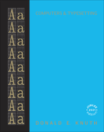 Computers & Typesetting, Volume a: The Texbook