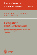 Computing and Combinatorics: 6th Annual International Conference, Cocoon 2000, Sydney, Australia, July 26-28, 2000 Proceedings