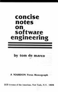 Concise Notes on Software Engineering - DeMarco, Tom