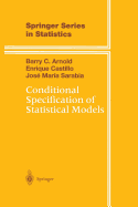 Conditional Specification of Statistical Models