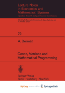 Cones, Matrices and Mathematical Programming