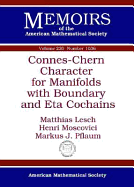 Connes-Chern Character for Manifolds with Boundary and Eta Cochains
