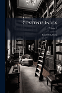 Contents-Index; Volume 1