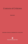 Contexts of Criticism