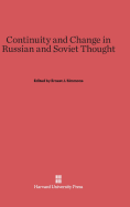 Continuity and change in Russian and Soviet thought