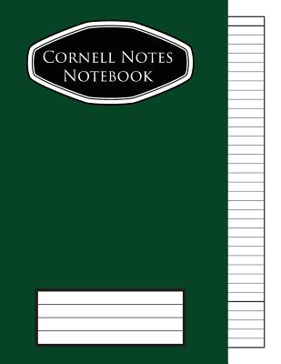 cornell notes notebook: Cornell Note Taking Notebook, 8.5" X 11", 110 pages - Olive Notebook