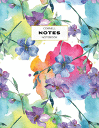 Cornell Notes Notebook: Note Taking with College Ruled Lines, Index and Numbered Pages, Koi